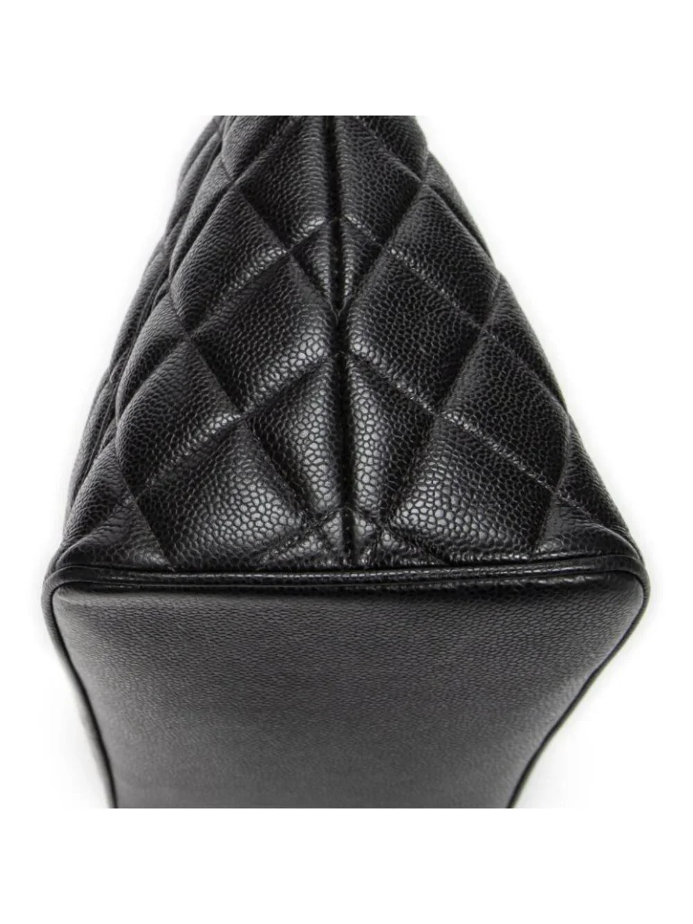 ★SOLD★ Chanel Timeless Medallion Tote Black Quilted Caviar Leather - Picture 7 of 10